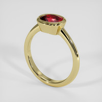 1.51 Ct. Ruby Ring, 14K Yellow Gold 2