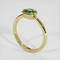1.49 Ct. Green Sapphire Ring, 14K Yellow Gold 2