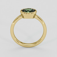 2.01 Ct. Green Sapphire Ring, 14K Yellow Gold 3