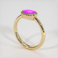 2.20 Ct. Purple Sapphire Ring, 14K Yellow Gold 2