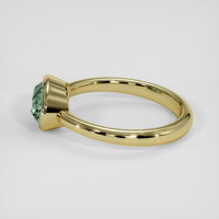 2.54 Ct. Yellowish Green Sapphire Ring, 14K Yellow Gold 4