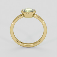 1.13 Ct. Yellowish Green Sapphire Ring, 14K Yellow Gold 3