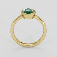 1.52 Ct. Bluish Green Sapphire Ring, 14K Yellow Gold 3