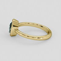 1.52 Ct. Bluish Green Sapphire Ring, 14K Yellow Gold 4