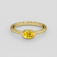 0.62 Ct. Yellow Sapphire Ring, 14K Yellow Gold 1