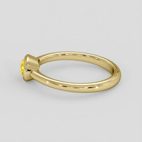 0.62 Ct. Yellow Sapphire Ring, 14K Yellow Gold 4