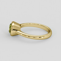 2.43 Ct. Yellowish Green Sapphire Ring, 14K Yellow Gold 4