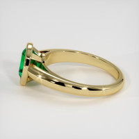 1.16 Ct. Emerald Ring, 18K Yellow Gold 4