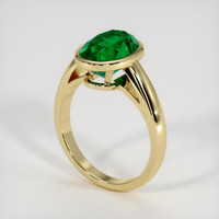 3.22 Ct. Emerald Ring, 18K Yellow Gold 2