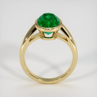 3.22 Ct. Emerald Ring, 18K Yellow Gold 3