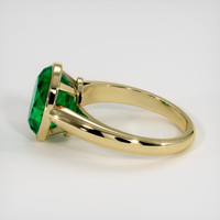 3.22 Ct. Emerald Ring, 18K Yellow Gold 4