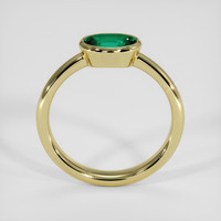 0.69 Ct. Emerald Ring, 18K Yellow Gold 3