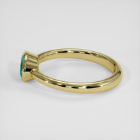 0.69 Ct. Emerald Ring, 18K Yellow Gold 4
