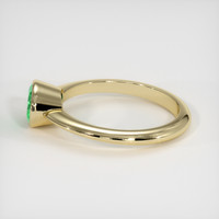 0.94 Ct. Emerald Ring, 18K Yellow Gold 4
