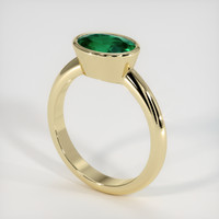 1.61 Ct. Emerald Ring, 18K Yellow Gold 2
