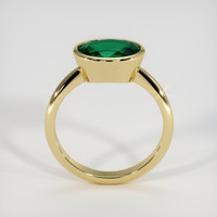 3.51 Ct. Emerald Ring, 18K Yellow Gold 3