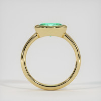 1.30 Ct. Emerald Ring, 18K Yellow Gold 3