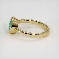 1.30 Ct. Emerald Ring, 18K Yellow Gold 4