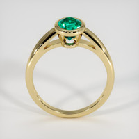 1.05 Ct. Emerald Ring, 18K Yellow Gold 3