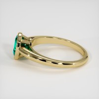 1.05 Ct. Emerald Ring, 18K Yellow Gold 4