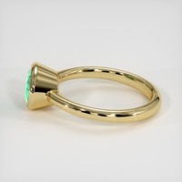 0.85 Ct. Emerald Ring, 18K Yellow Gold 4