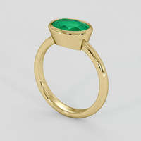 2.02 Ct. Emerald Ring, 18K Yellow Gold 2