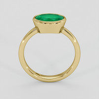 2.02 Ct. Emerald Ring, 18K Yellow Gold 3