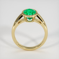 2.01 Ct. Emerald Ring, 18K Yellow Gold 3