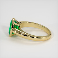 2.01 Ct. Emerald Ring, 18K Yellow Gold 4