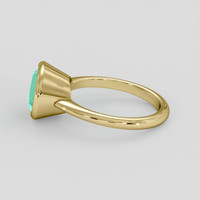 4.24 Ct. Emerald Ring, 18K Yellow Gold 4