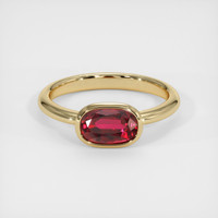 2.07 Ct. Ruby  Ring - 18K Yellow Gold