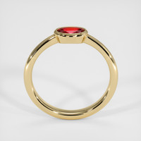 0.41 Ct. Ruby Ring, 18K Yellow Gold 3