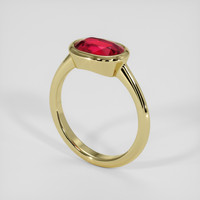 2.04 Ct. Ruby Ring, 18K Yellow Gold 2