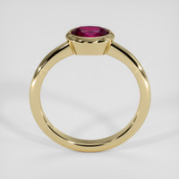0.89 Ct. Ruby Ring, 18K Yellow Gold 3