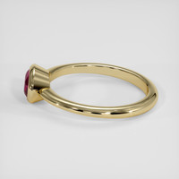 0.89 Ct. Ruby Ring, 18K Yellow Gold 4