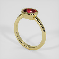 1.51 Ct. Ruby Ring, 18K Yellow Gold 2