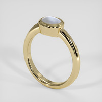 1.83 Ct. Bluish Grey Sapphire Ring, 18K Yellow Gold 2
