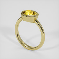 2.50 Ct. Yellow Sapphire Ring, 18K Yellow Gold 2