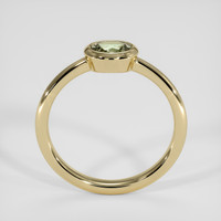 0.49 Ct. Green Sapphire Ring, 18K Yellow Gold 3