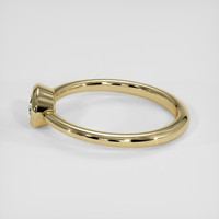 0.49 Ct. Green Sapphire Ring, 18K Yellow Gold 4