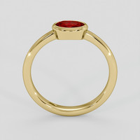 0.81 Ct. Ruby Ring, 18K Yellow Gold 3