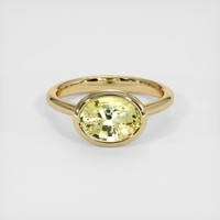 2.83 Ct. Yellow Sapphire Ring, 18K Yellow Gold 1