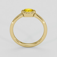 0.62 Ct. Yellow Sapphire Ring, 18K Yellow Gold 3