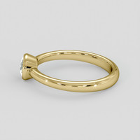 0.66 Ct. Green Sapphire Ring, 18K Yellow Gold 4