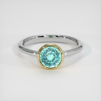 1.25 Ct. Gemstone Ring, 14K Yellow & White 1