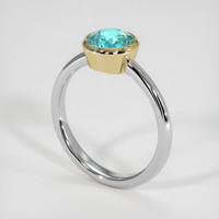 1.25 Ct. Gemstone Ring, 14K Yellow & White 2