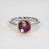 2.10 Ct. Gemstone Ring, 14K Yellow & White 1