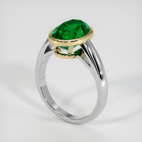 3.22 Ct. Emerald Ring, 18K Yellow & White 2