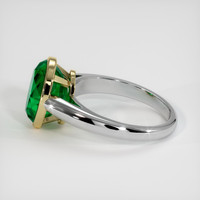 3.22 Ct. Emerald Ring, 18K Yellow & White 4