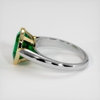 2.95 Ct. Emerald Ring, 18K Yellow & White 4